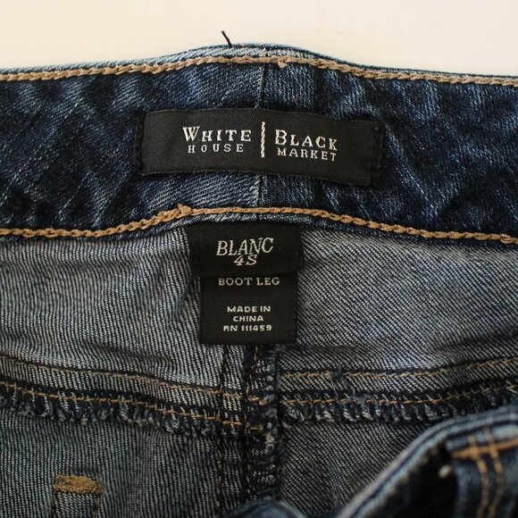 White House Black Market WHBM‎ Blanc Boot Leg Jeans - Picture 3 of 7
